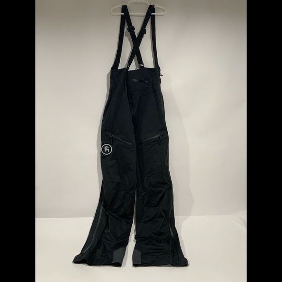 Women’s Backcountry Notchtop Gore-Tex Bibs, size L Black Overalls Pants - Picture 3 of 9
